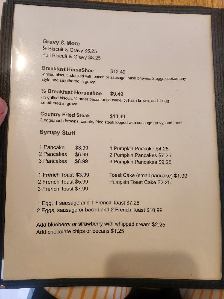 Aunt Ginny's Cafe Menu image 1