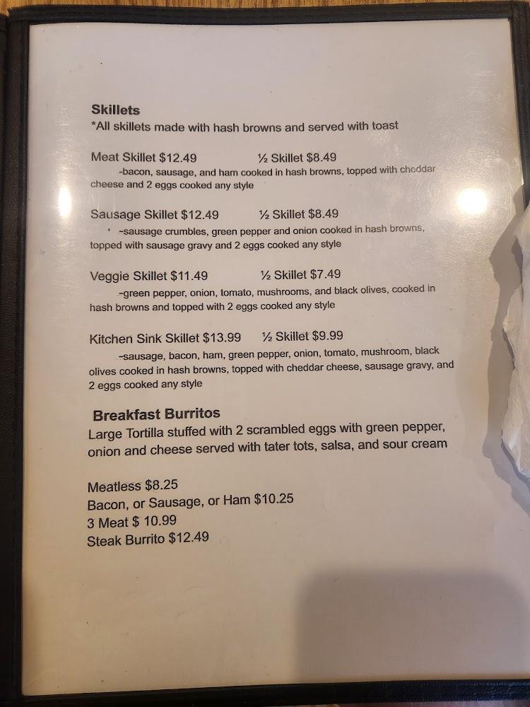 Aunt Ginny's Cafe Menu image 2