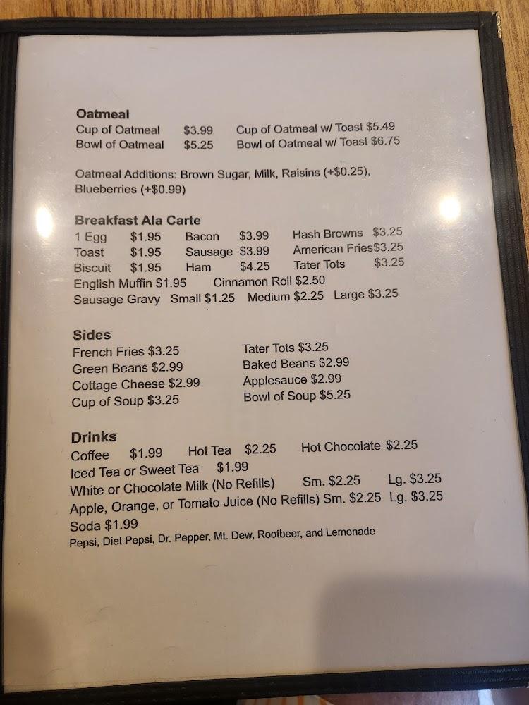 Aunt Ginny's Cafe Menu image 4