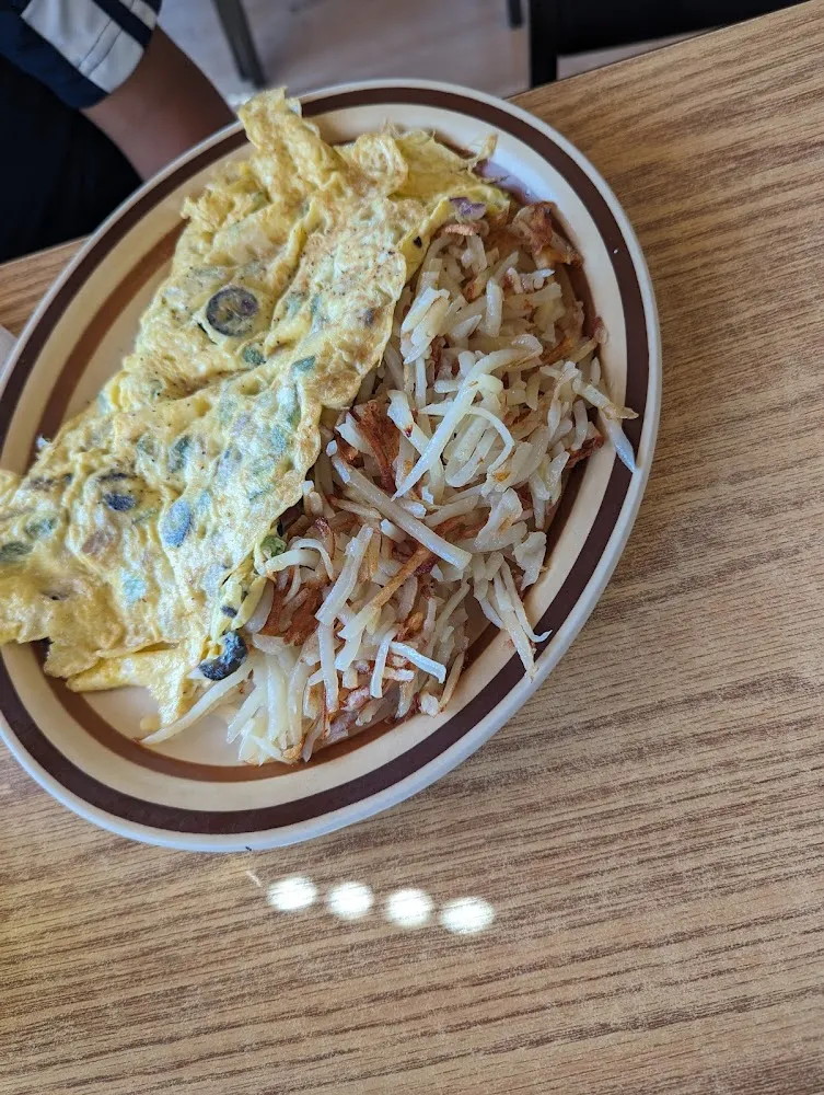 Omelette and Hashbrown